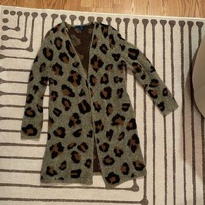 Cheetah print cardigan
